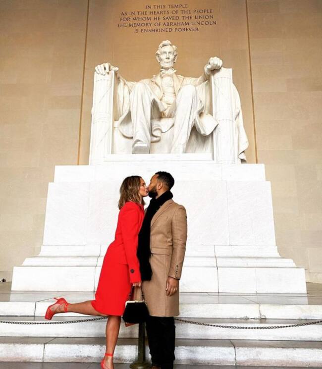 Chrissy Teigen y John Legend en Washington DC