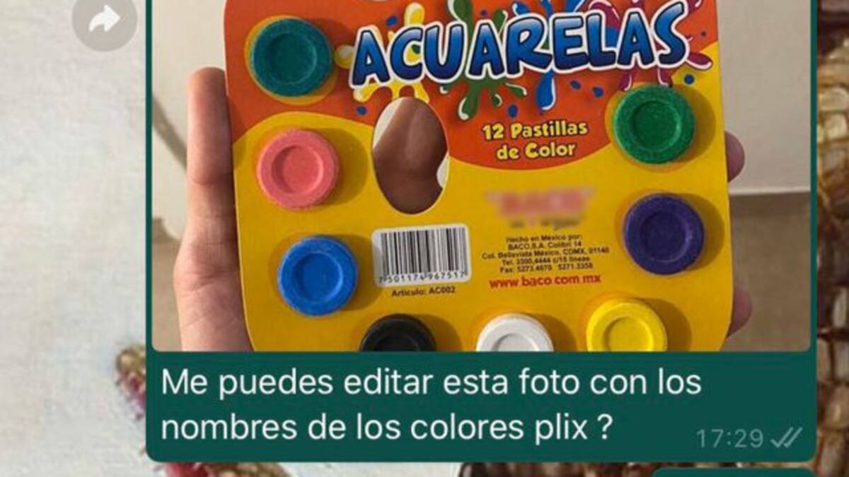 Daltónico pide ayuda para pintar acuarela y el resultado se hace viral