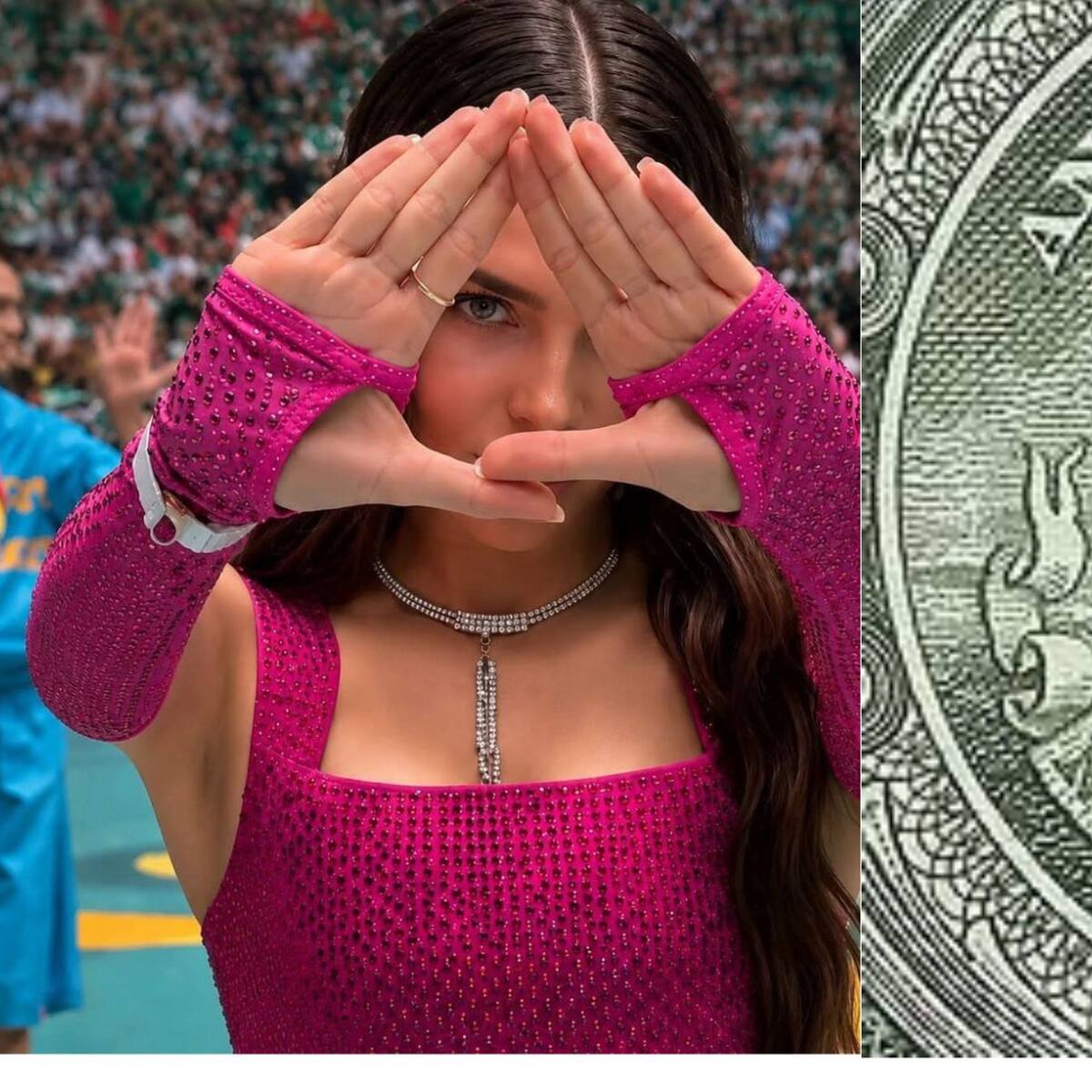 Belinda hizo un símbolo durante la inauguración del Mundial, ¿qué significa?