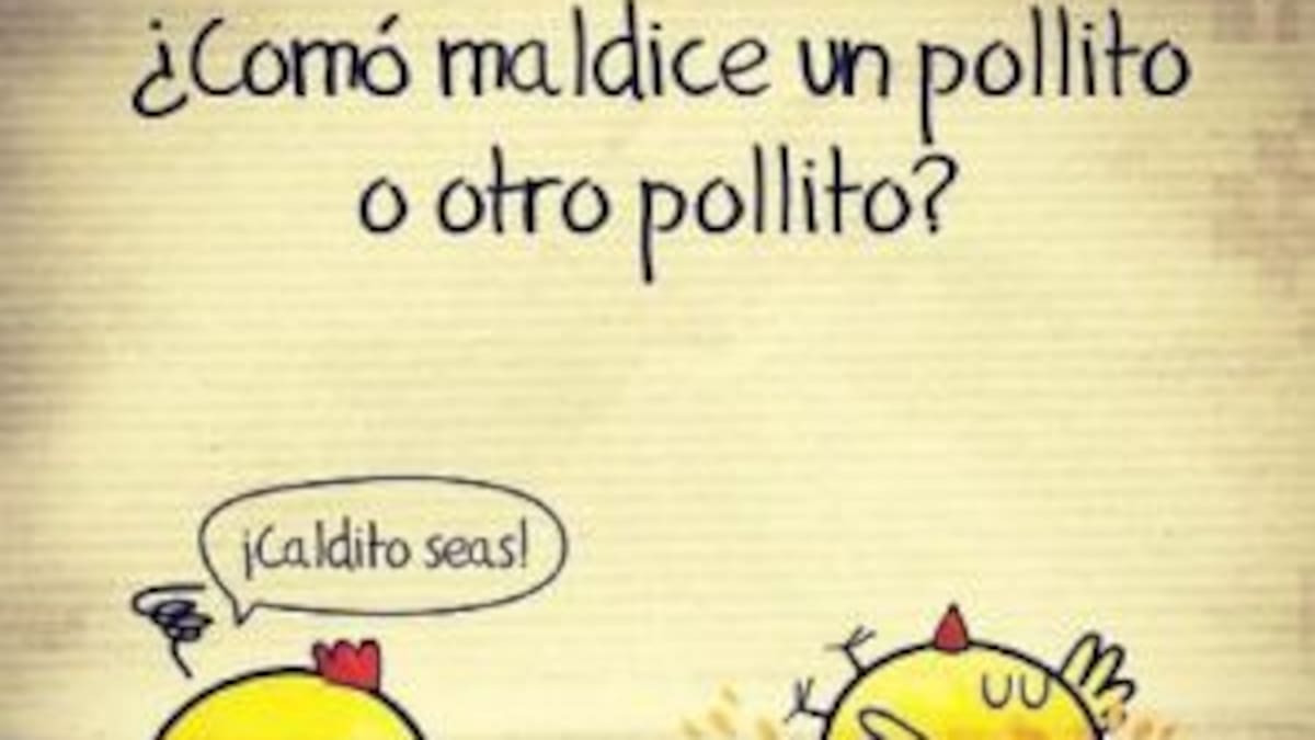 ¿Cómo maldice un pollito a otro pollito? ¡Caldito seas!