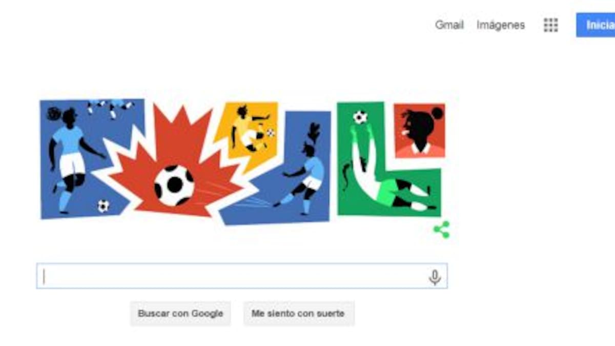Google hace doodle para la Copa Mundial femenil