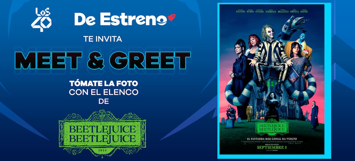 Durante este Meet and Greet podrás conocer a estrellas del elenco, como Michael Keaton, Jenna Ortega, Mónica Bellucci y Justin Theroux.