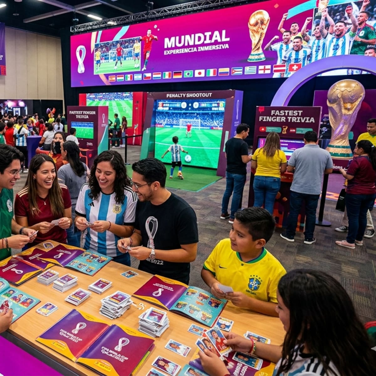 Habrá en CDMX una experiencia inmersiva del álbum del Mundial: intercambios, juegos y zonas interactivas
