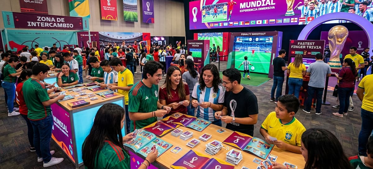 Habrá intercambio de estampas del álbum del Mundial