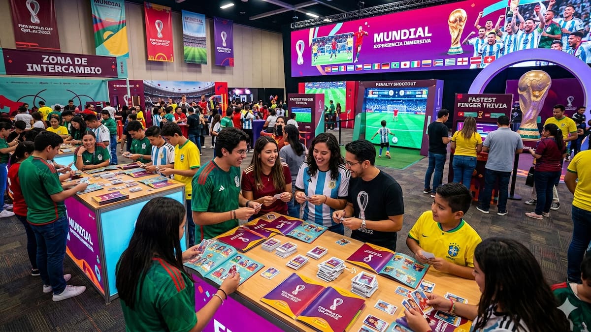 Habrá en CDMX una experiencia inmersiva del álbum del Mundial: intercambios, juegos y zonas interactivas