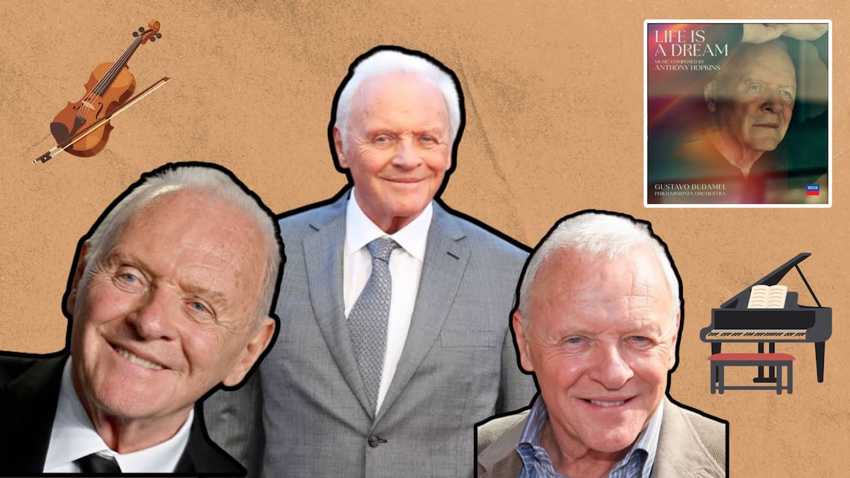De la pantalla grande a las bocinas: Anthony Hopkins revela su faceta como cantante