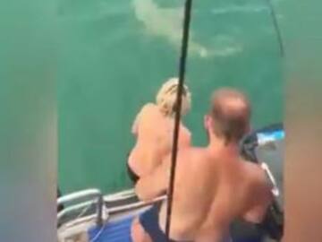 Se hace viral por enfrentar a tiburón y teriminó siendo la burla