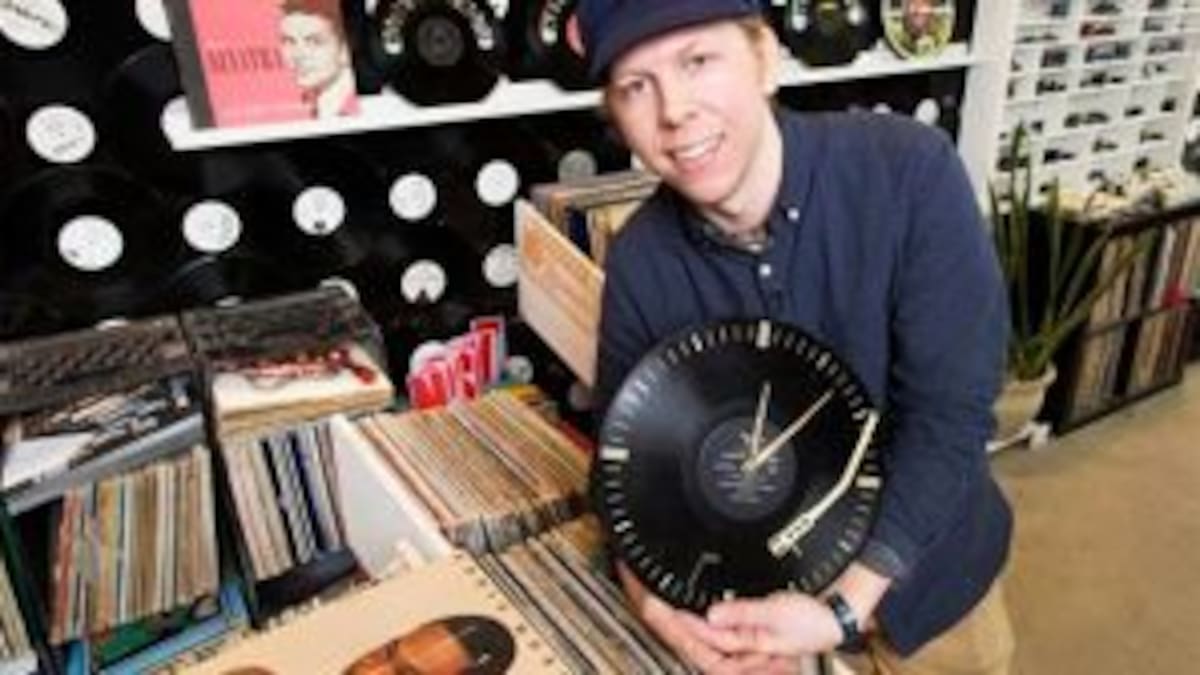 Discos de vinilo, materia prima para obras artísticas