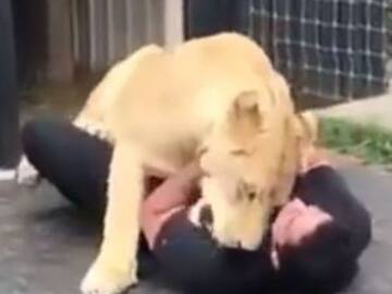 LEÓN SE REENCUENTRA CON SU AMO TRES AÑOS DESPUÉS