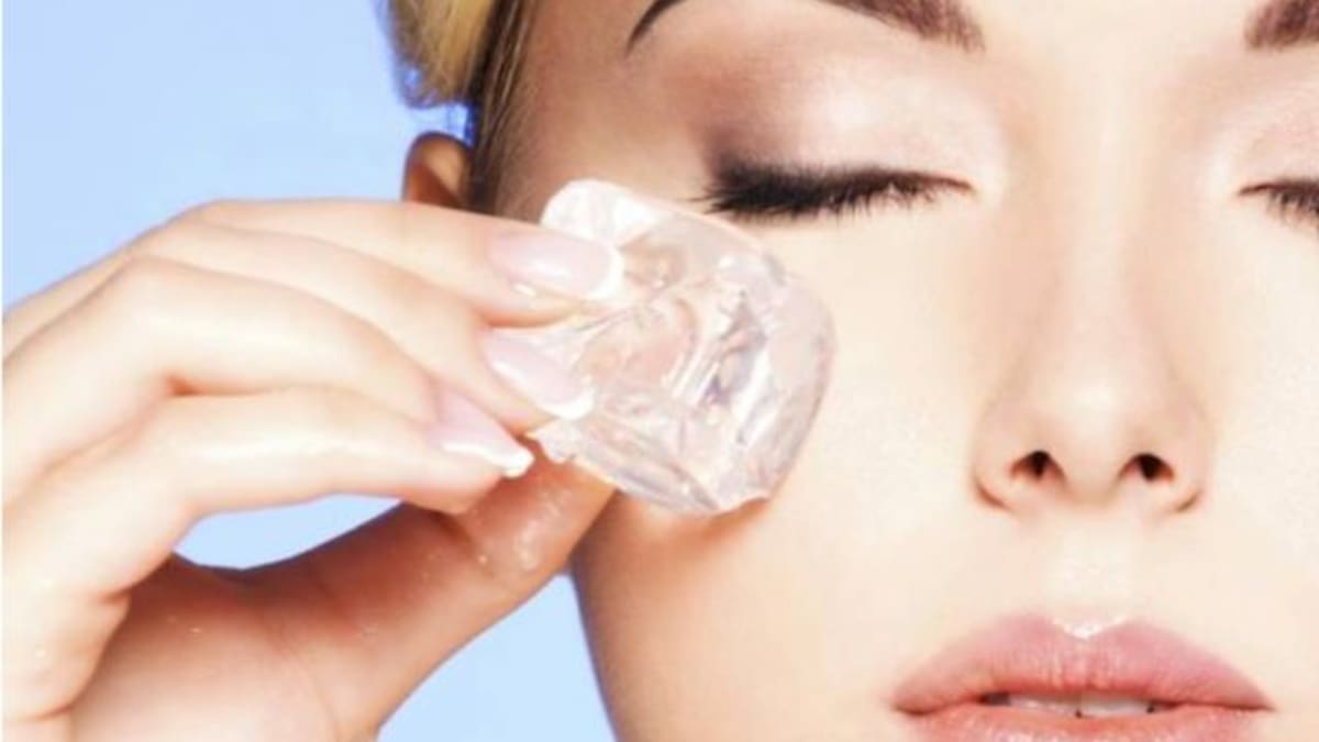 Crioterapia facial con hielo evita el envejecimiento