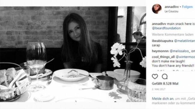 Anna Delvey compartía sus lujos en redes sociales