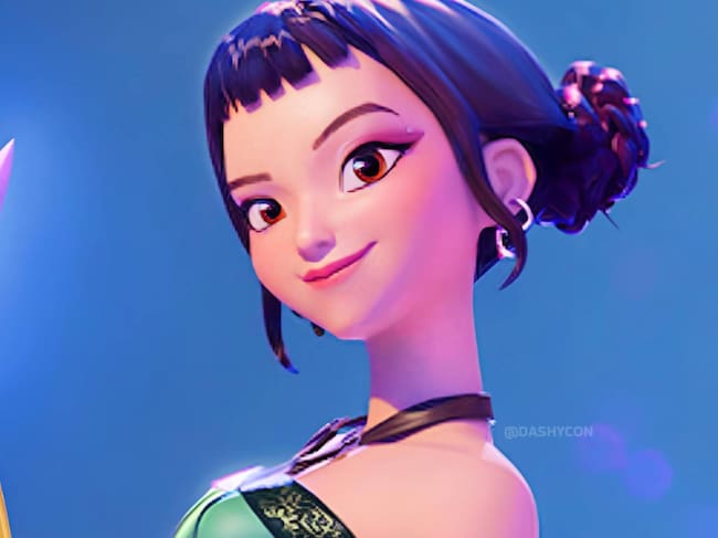 Maquillaje de Zoey de las guerreras del Kpop