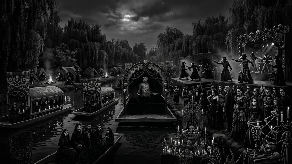 El festival gótico en Xochimilco que celebrará el Día de Muertos con darkwave, post-punk, performance y campamento