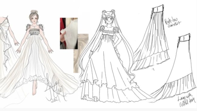 Fue una marca estadounidense la encargada de diseñar el vestido