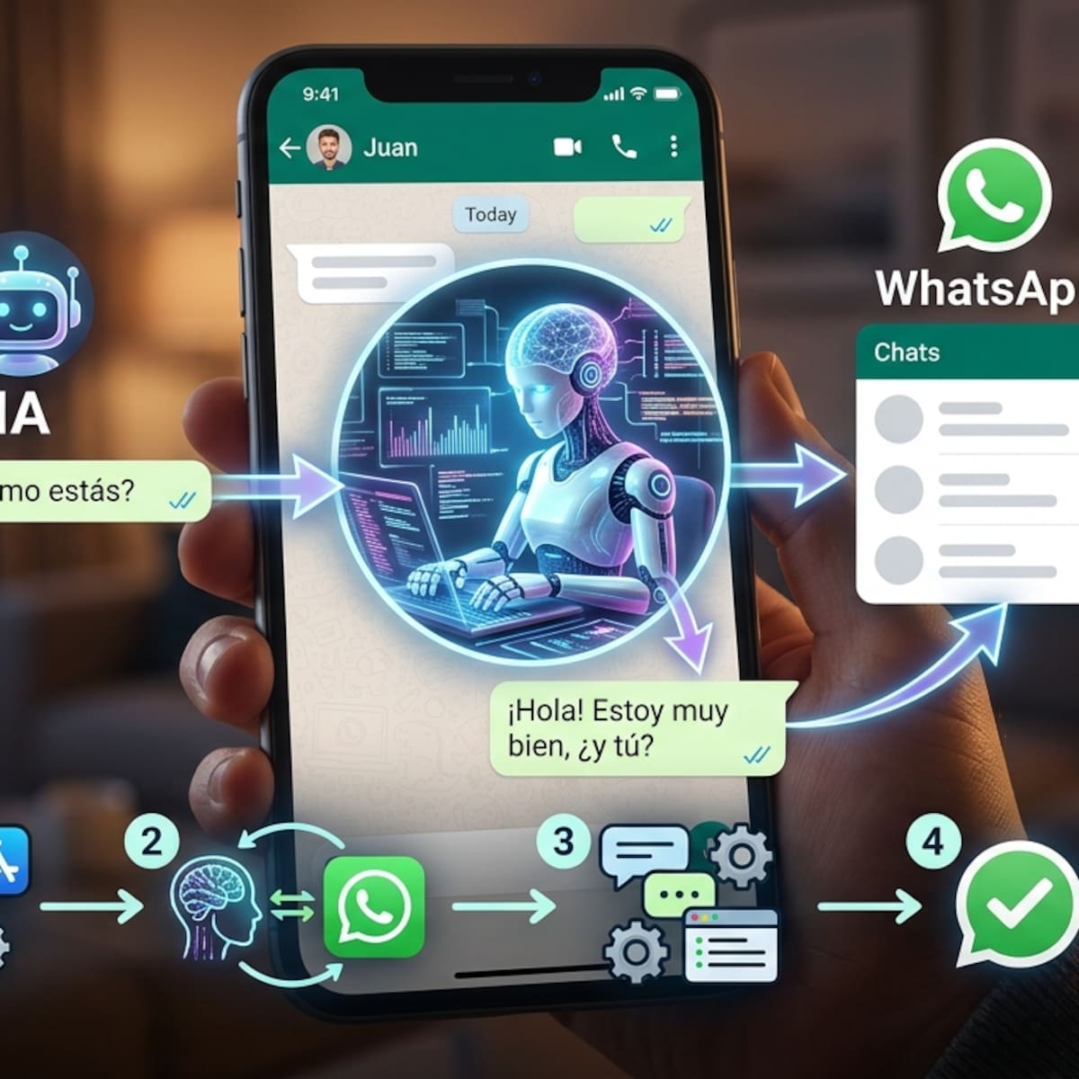¿Cómo hacer que la IA responda tus mensajes de WhatsApp automáticamente? Guía paso a paso