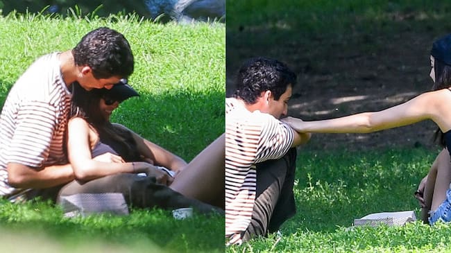 Olivia Rodrigo y Julian Croonenberghs en su picnic en Brooklyn