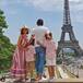 Ingrid Coronado de vacaciones en París con sus hijos