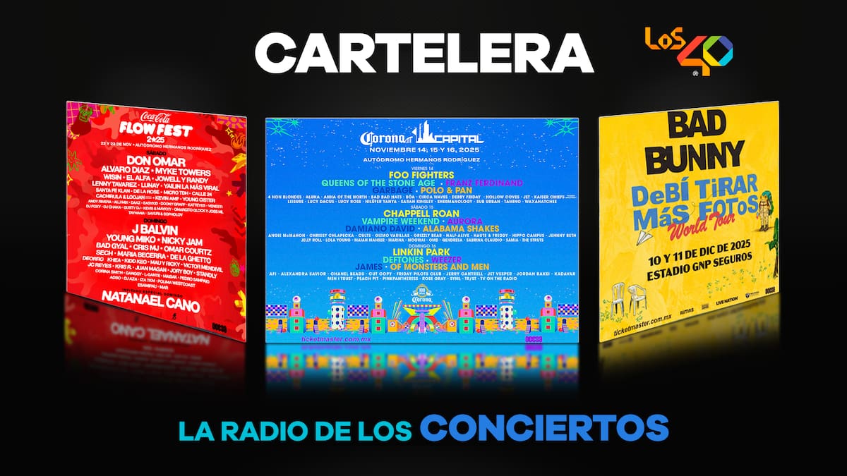 LOS40, LA RADIO DE LOS CONCIERTOS: CARTELERA MUSICAL 2025