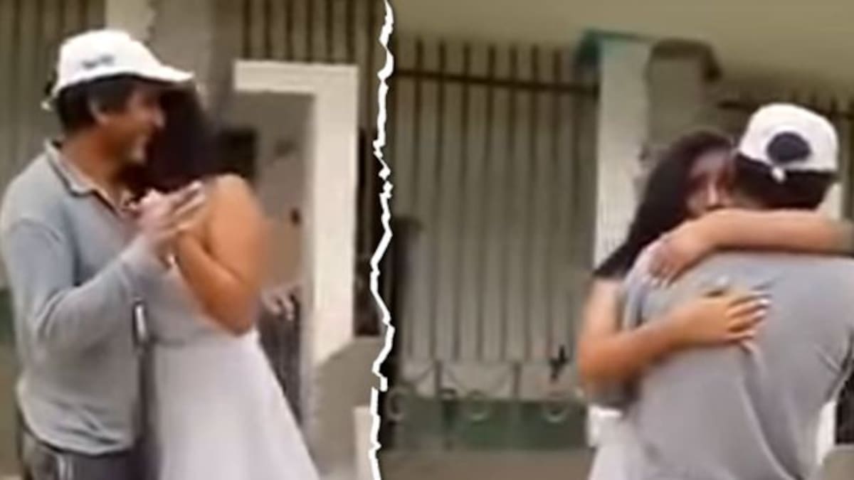 Quinceañera va al trabajo de su papá albañil para bailar el vals con él