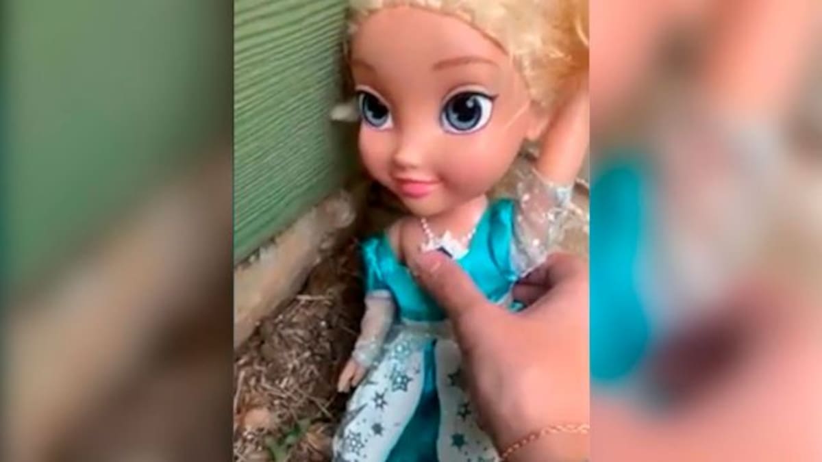 Muñeca Elsa ¿poseída? La tiran a la basura y esta regresa