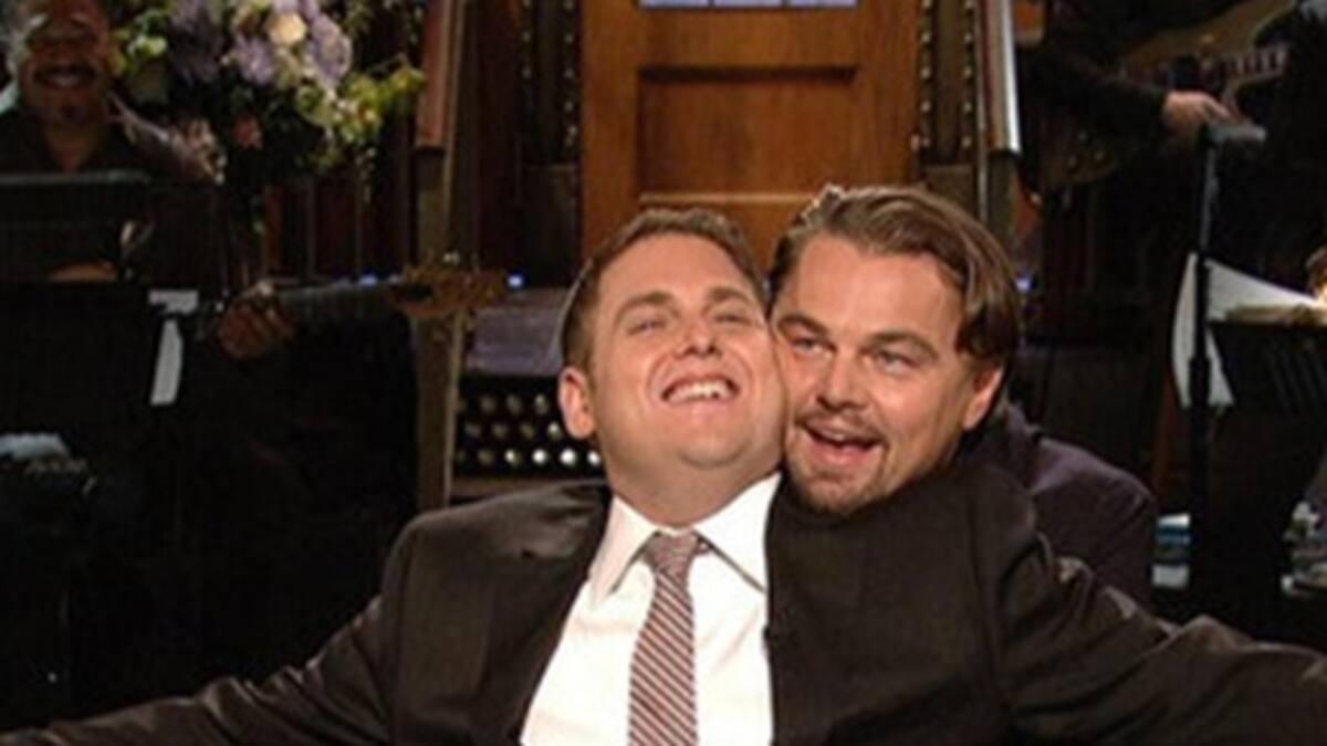 Leonardo DiCaprio y Jonah Hill juntos