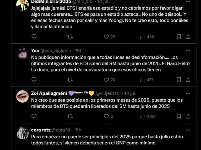 El ARMY de BTS no lo tomó a bien