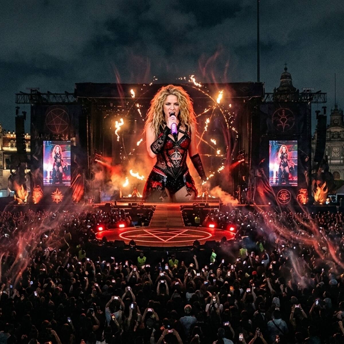 De esto trata el supuesto ritual energético que hizo Shakira en su concierto en el Zócalo de la CDMX
