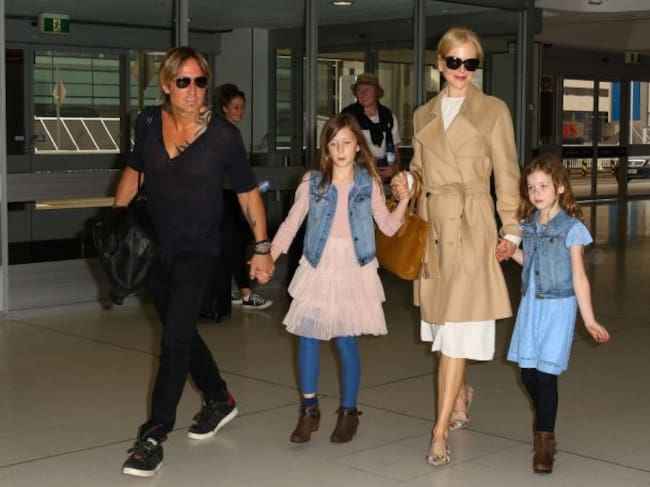 Nicole Kidman nunca había presentado a sus hijas a los medios