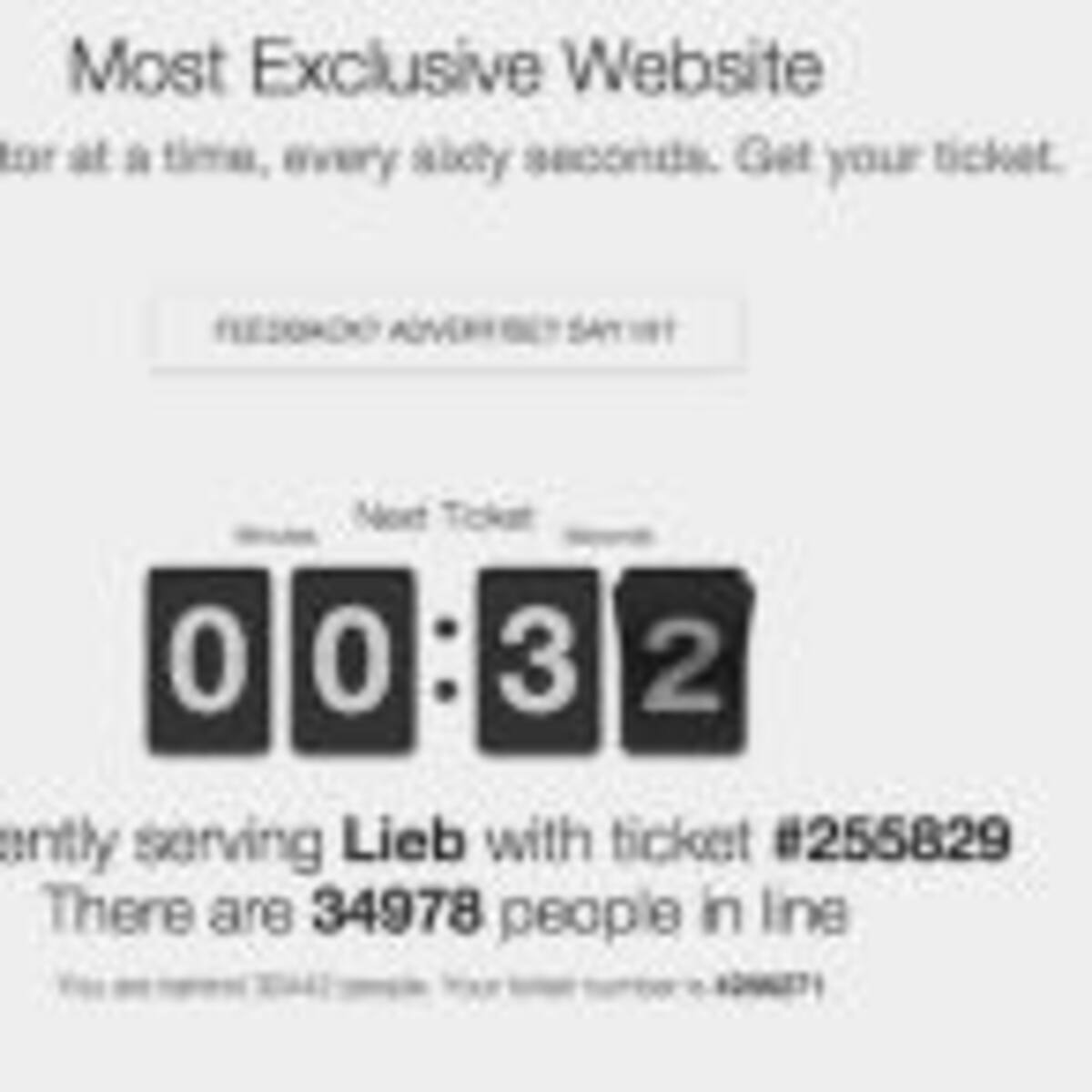 ¿Cuál es el sitio web más exclusivo del mundo?