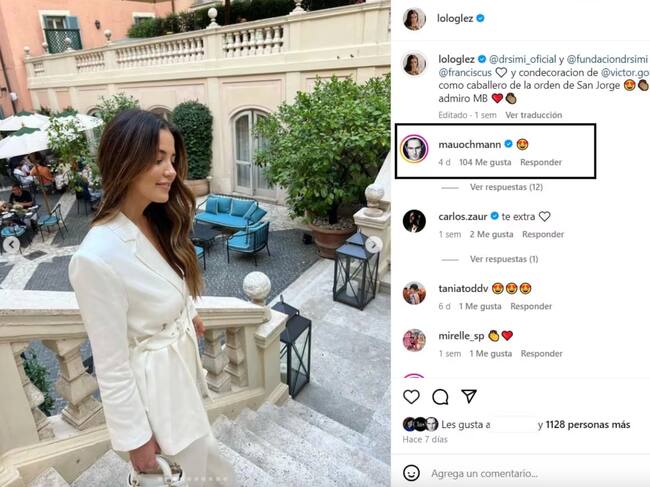 Mauricio Ochmann y Lorena González se han estado dejando mensajes en las redes sociales