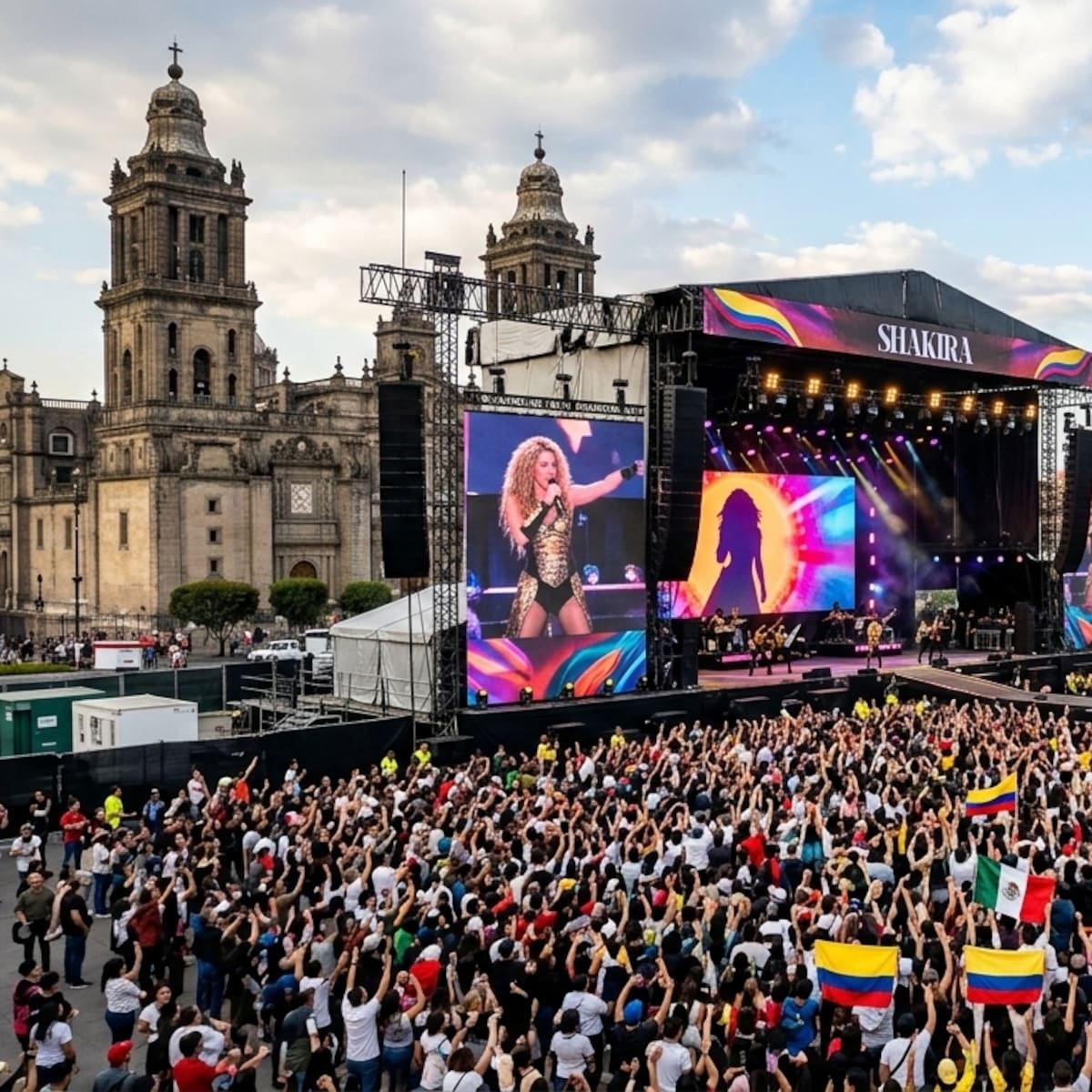 Shakira en el Zócalo: ¿es viable ver el concierto desde una terraza u hotel y cuánto te costaría?
