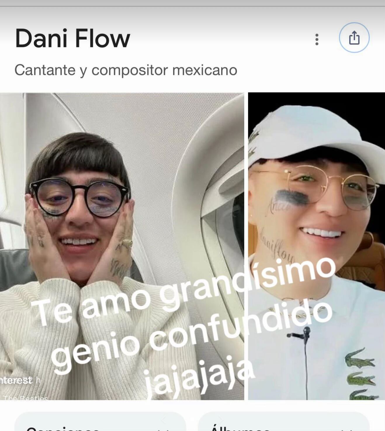 Aleks Syntek publica sobre Dany Flow