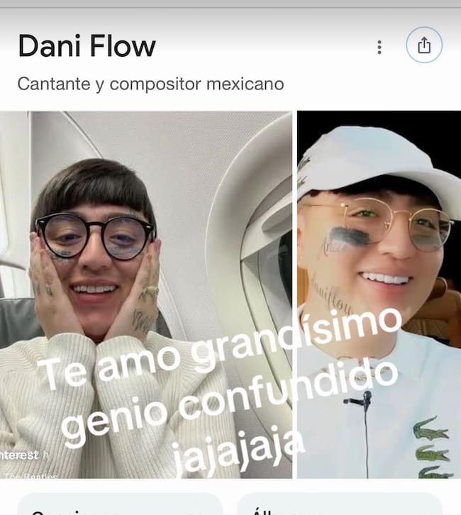 Aleks Syntek publica sobre Dany Flow