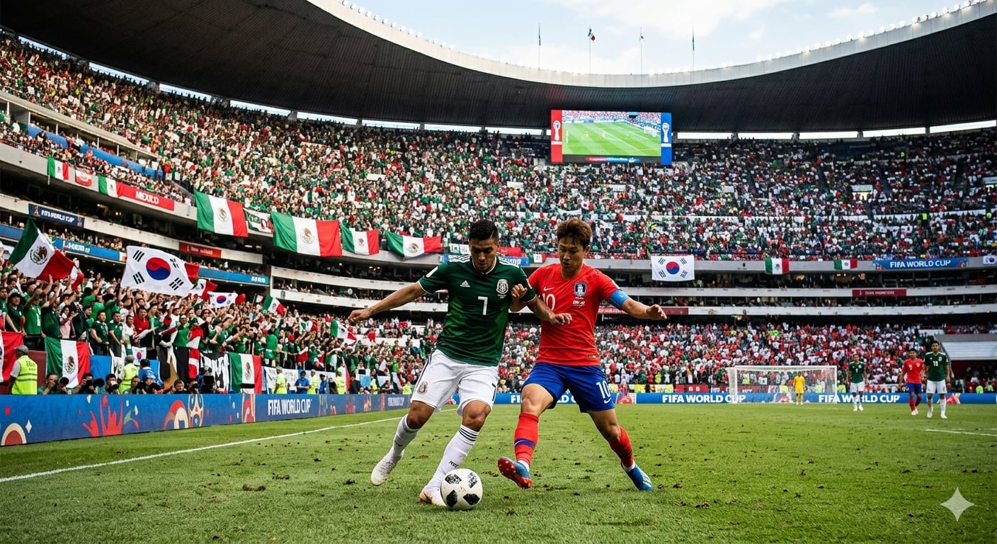 Detalles del partido entre México y Corea del Sur