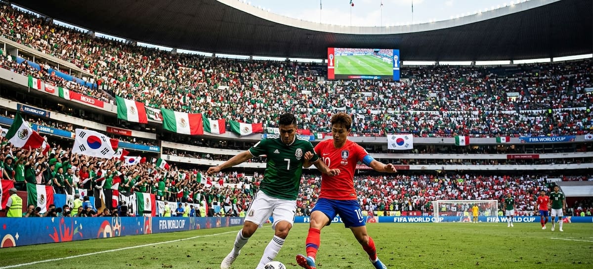 Detalles del partido entre México y Corea del Sur