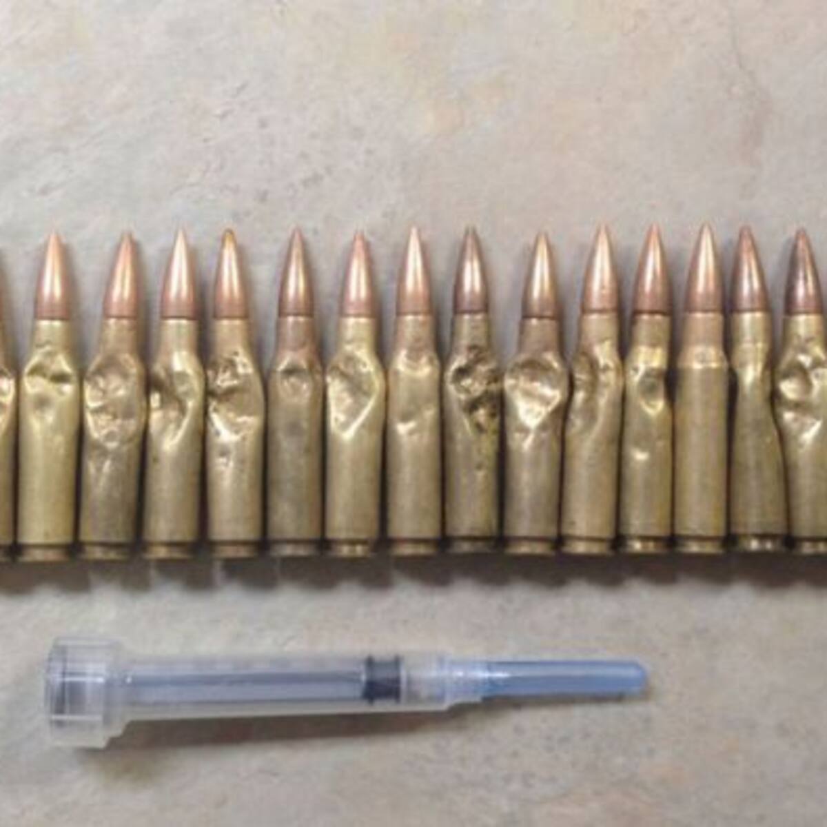 Perro sobrevive después de tragarse 23 balas