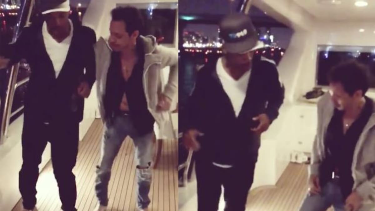 Marc Anthony le da clases de salsa a Will Smith