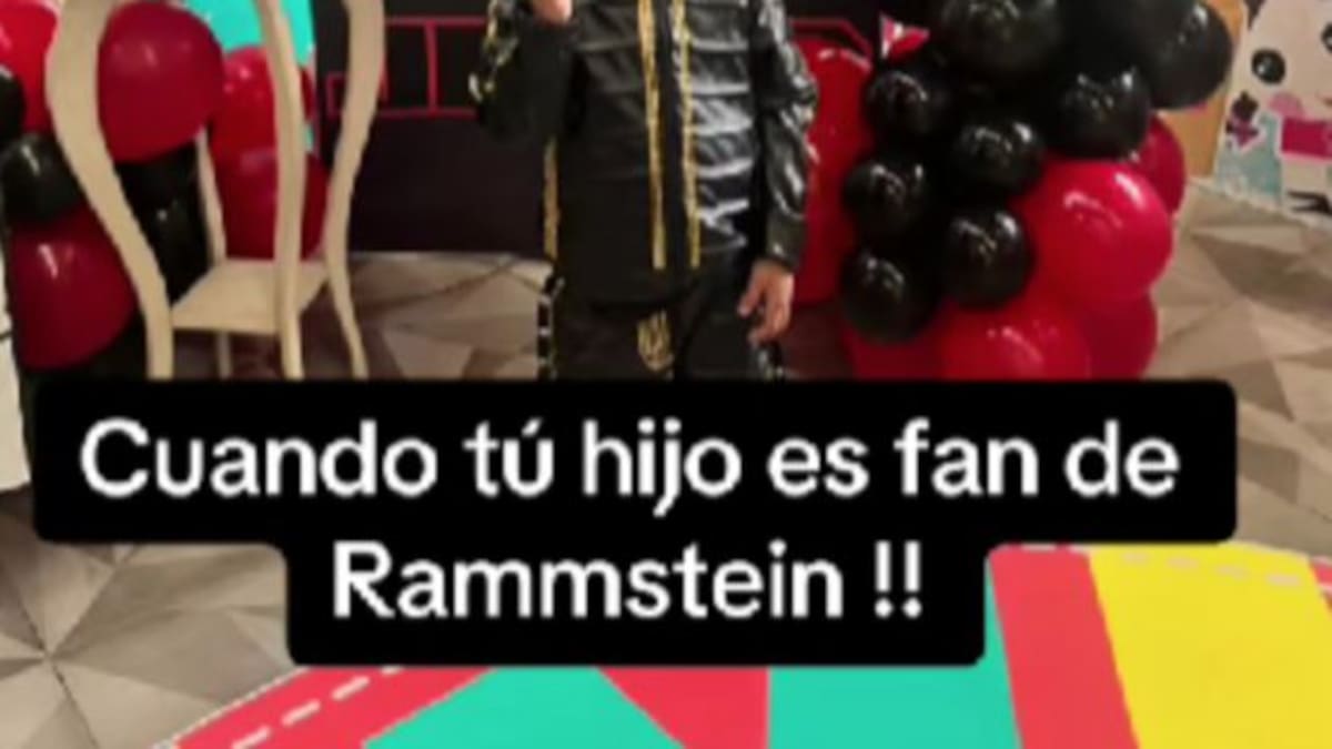 Niño se hace viral al celebrar fiesta de Rammstein, pero su mamá es criticada en redes