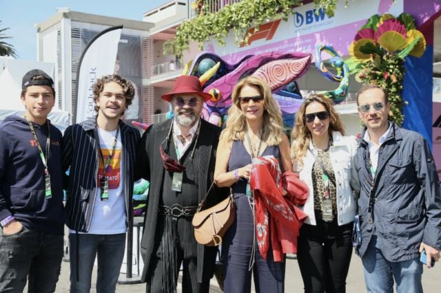 Mijares asistió a la F1 junto a su novia y su hijo