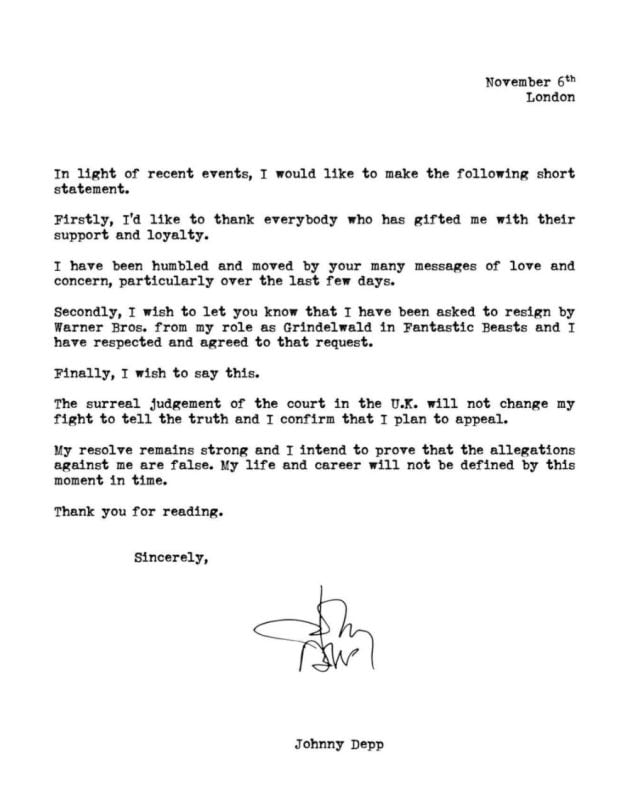 Johnny Depp renunció a película de Animales Fantásticos