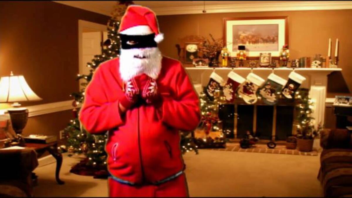 Santa Claus roba helicóptero