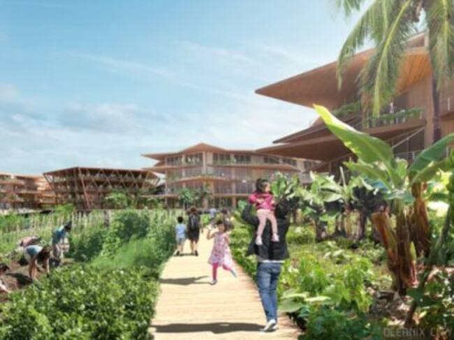 la ciudad flotante albergará hasta 10 mil personas