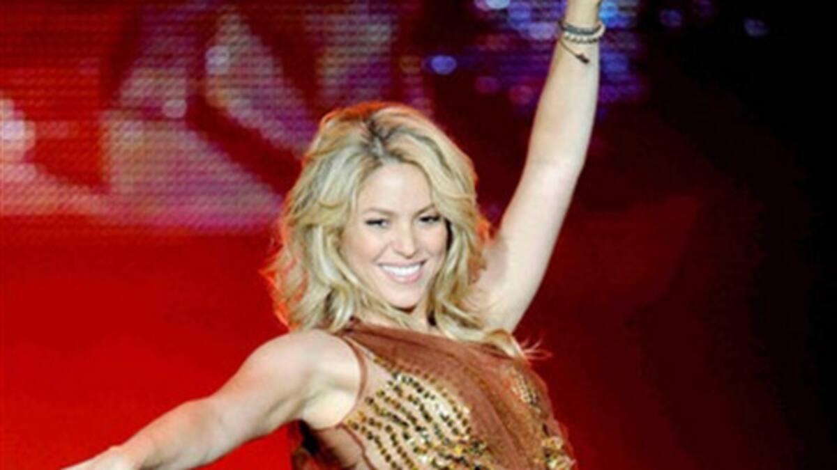 Shakira la mejor estrella de música latina.