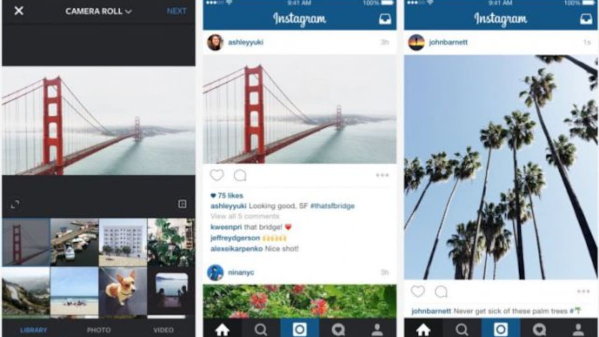 Instagram ya permite fotos no cuadradas