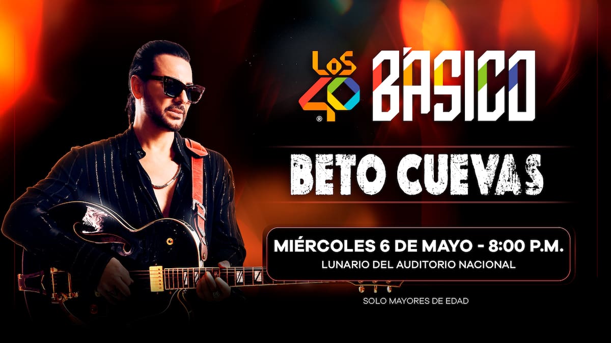 Beto Cuevas llega a LOS40 BÁSICO para regalarnos una noche inolvidable y tú puedes estar ahí