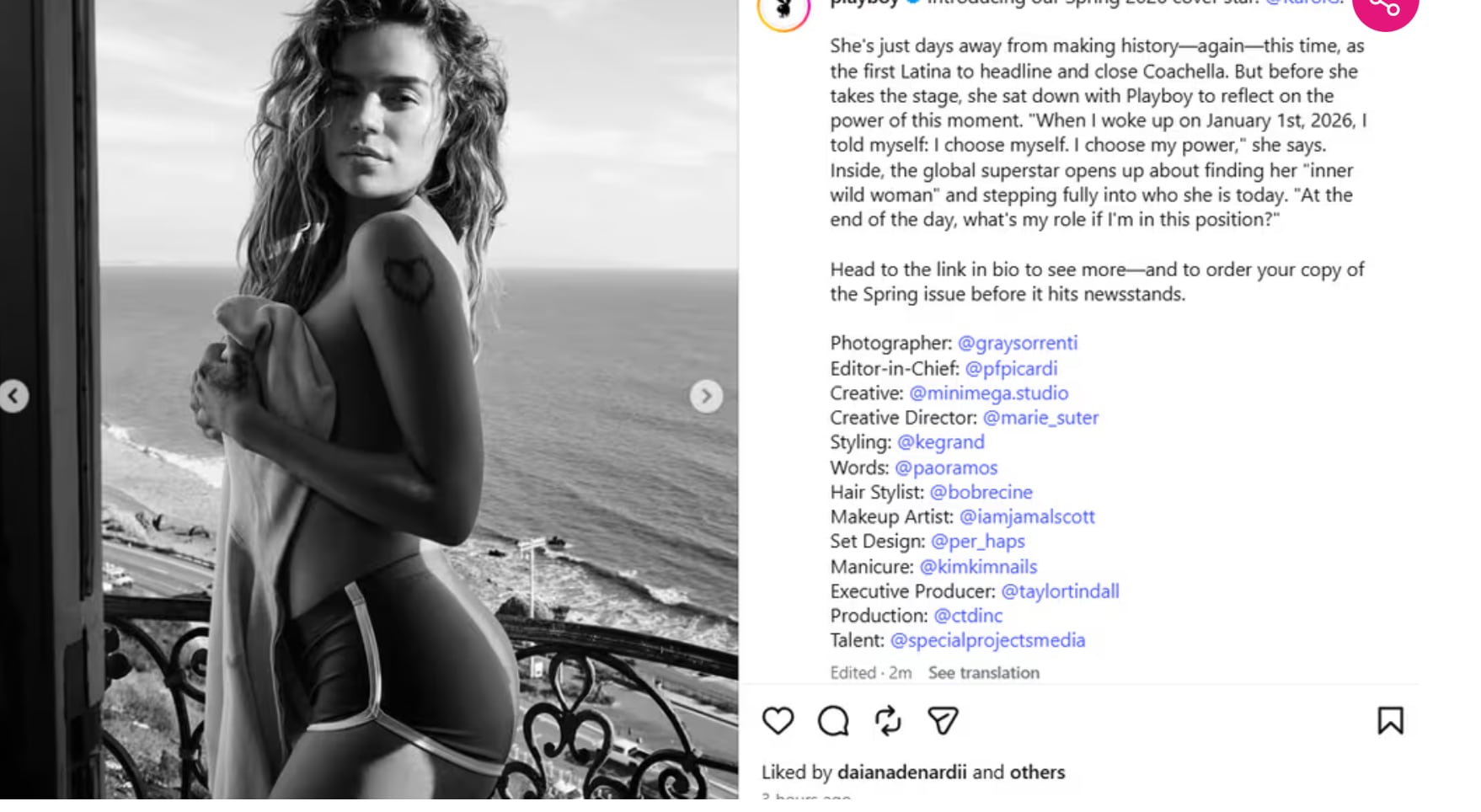 MX- Karol G en Playboy y confirma que terminó su relación con Feid