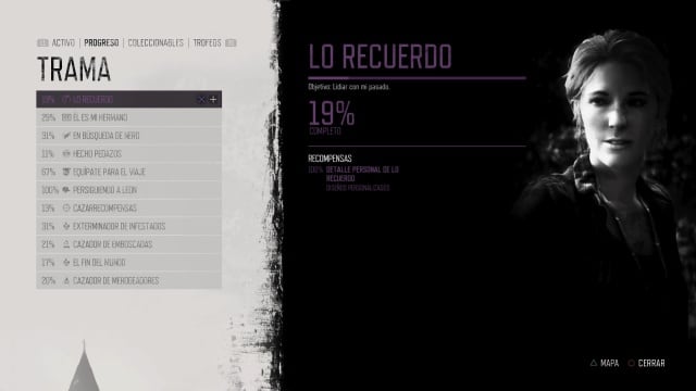 Puedes avanzar en distintas líneas del argumento 