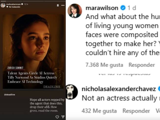 Tilly Norwood, una actriz creada con IA