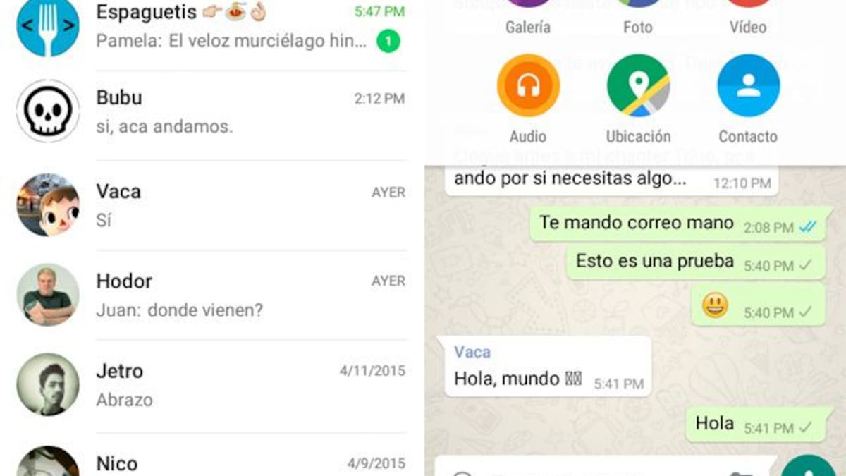 WhatsApp actualiza su interfaz en Android