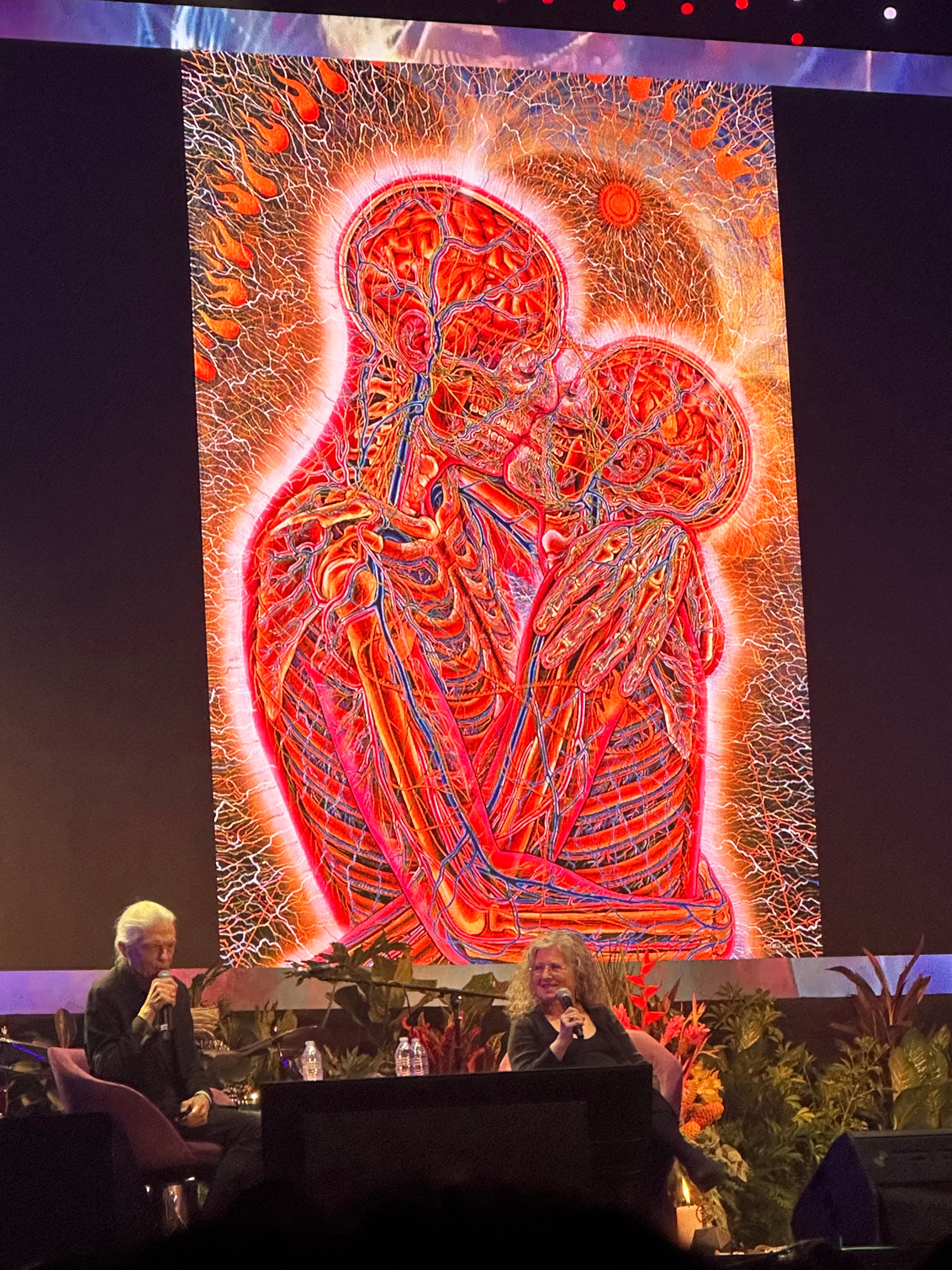 Alex y Allyson Grey hablando de la experiencia del amor y de crear en conjunto arte visionario